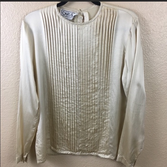 Carlisle Tops - Carlisle long sleeved silk blouse. Sz 10